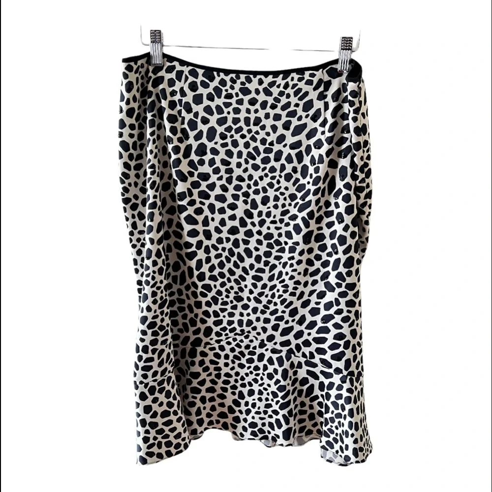 PAPELL BOUTIQUE EVENING ANIMAL PRINT SKIRT